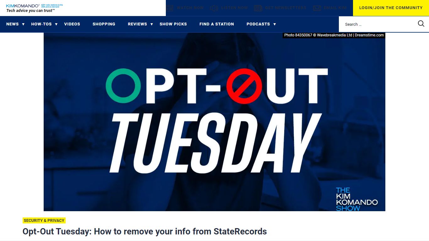 Opt-Out Tuesday: How to remove yourself from StateRecords